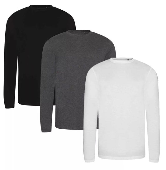 AWDis Long Sleeve Tri-Blend T-Shirt S-XXL