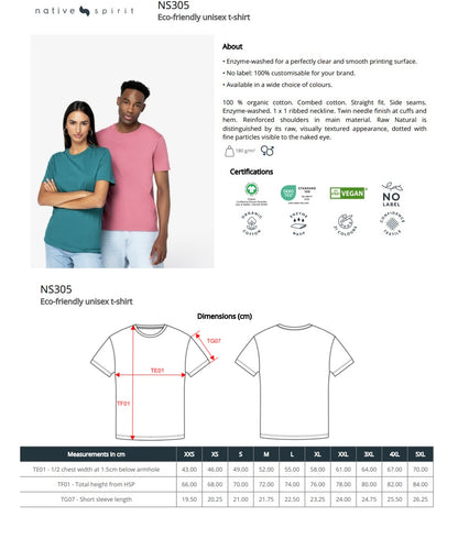 Native Spirit Unisex Heavyweight T-Shirt  [Sizes S-M]