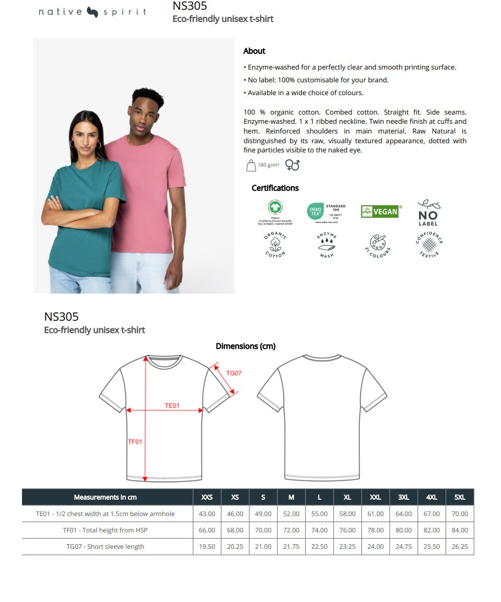 Native Spirit Unisex Heavyweight T-Shirt  [Sizes 4XL-5XL]