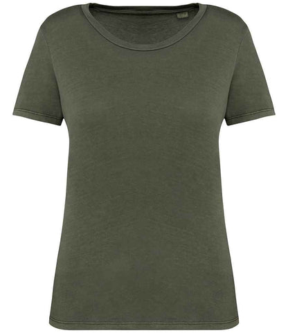 NS316 Washed Organic Khaki Front