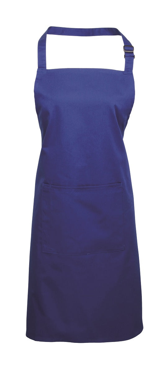 Premier PR154 'Colours' Bib Apron with Pocket