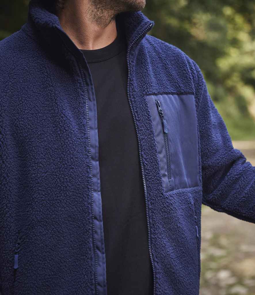 Chunky Fleece with Zip Pocket Ravine Unisex Recycled Polyester Full Zip Top