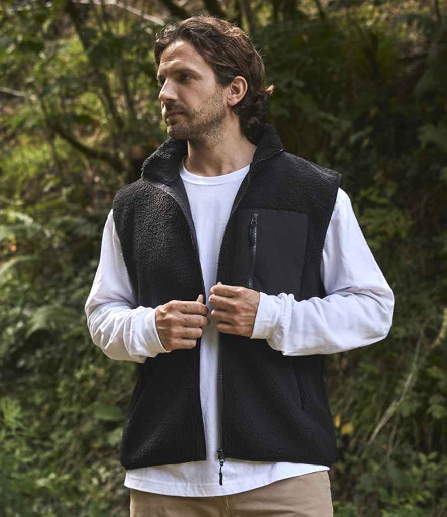 Chunky Fleece with Zip Pocket Ravine Recycled Polyester Sleeveless Gilet Vest