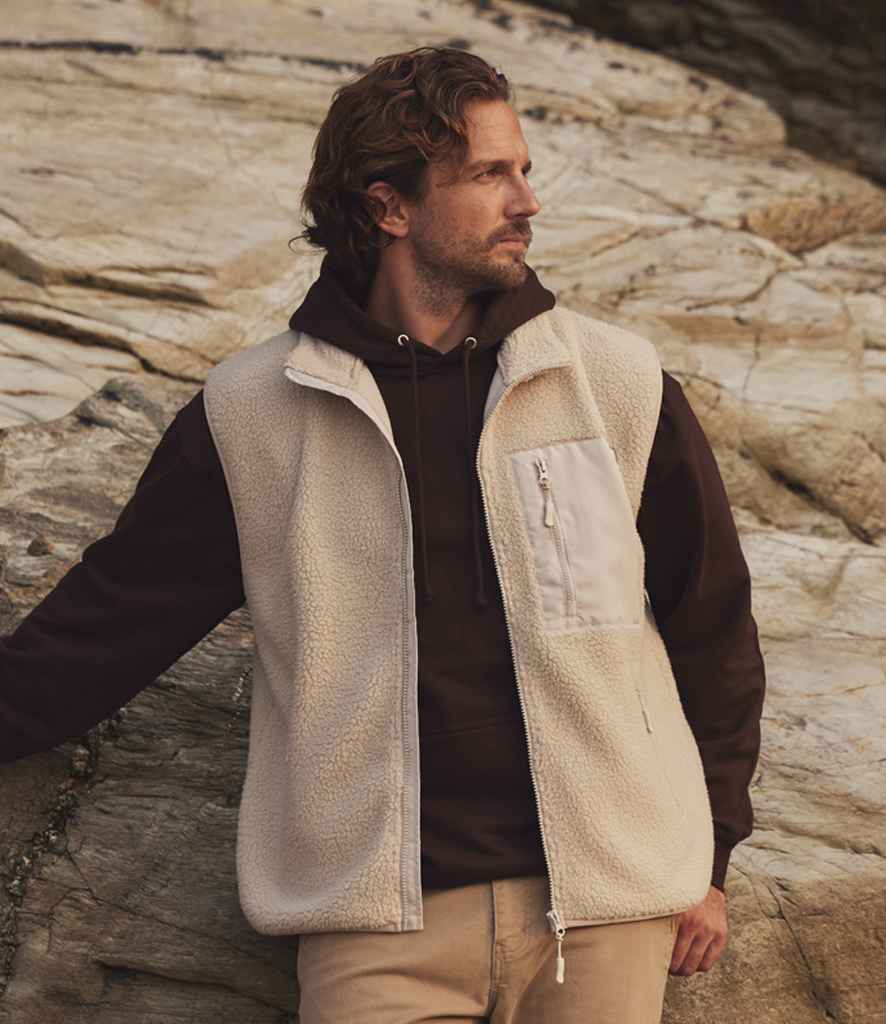 Chunky Fleece with Zip Pocket Ravine Recycled Polyester Sleeveless Gilet Vest