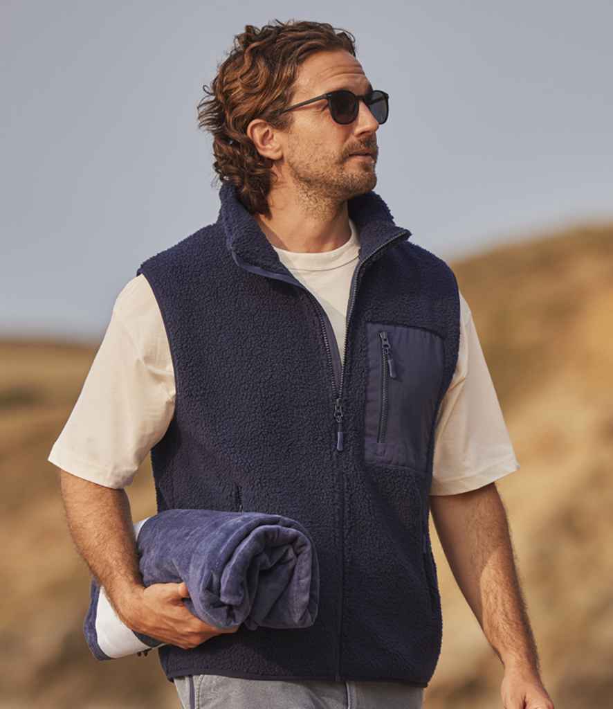 Chunky Fleece with Zip Pocket Ravine Recycled Polyester Sleeveless Gilet Vest