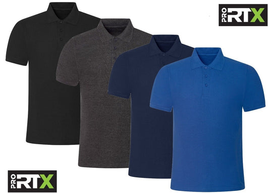 Pro RTX Pro Premium Piqué Polo Shirt | Black