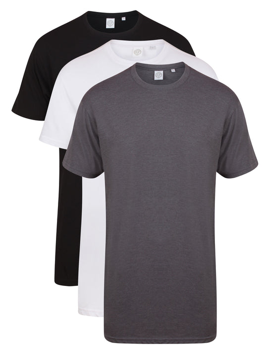 SF Men Longline Dipped Hem T-Shirt