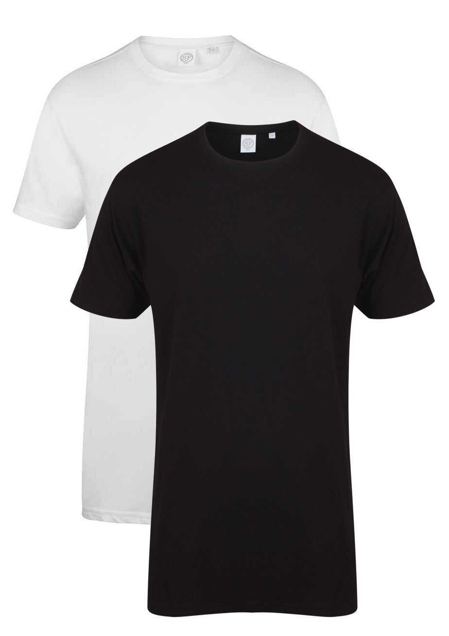 SF Men Longline Dipped Hem T-Shirt