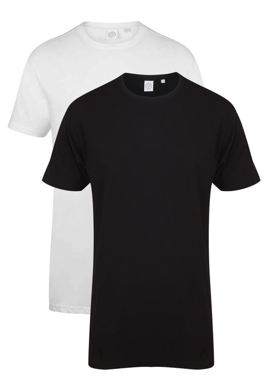 SF Men Longline Dipped Hem T-Shirt