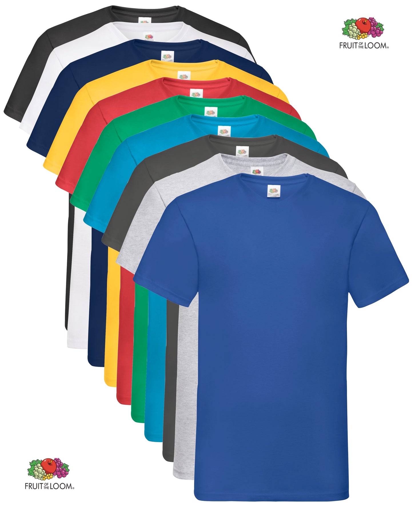 Fruit of the Loom V Neck Value T-Shirt