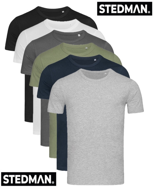 Stedman Mens Plain Slim Fit T-Shirt