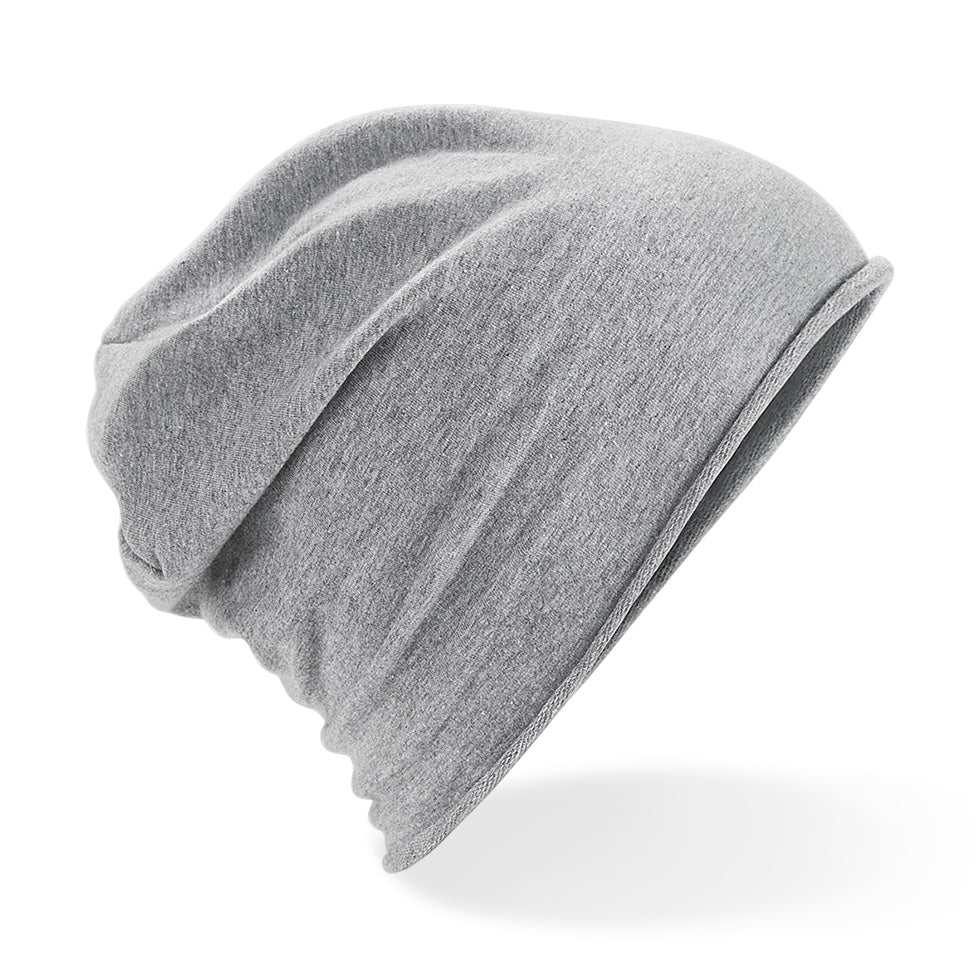 Beechfield Soft Cotton Unisex Plain Jersey Beanie Hat