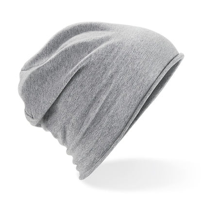 Beechfield Soft Cotton Unisex Plain Jersey Beanie Hat