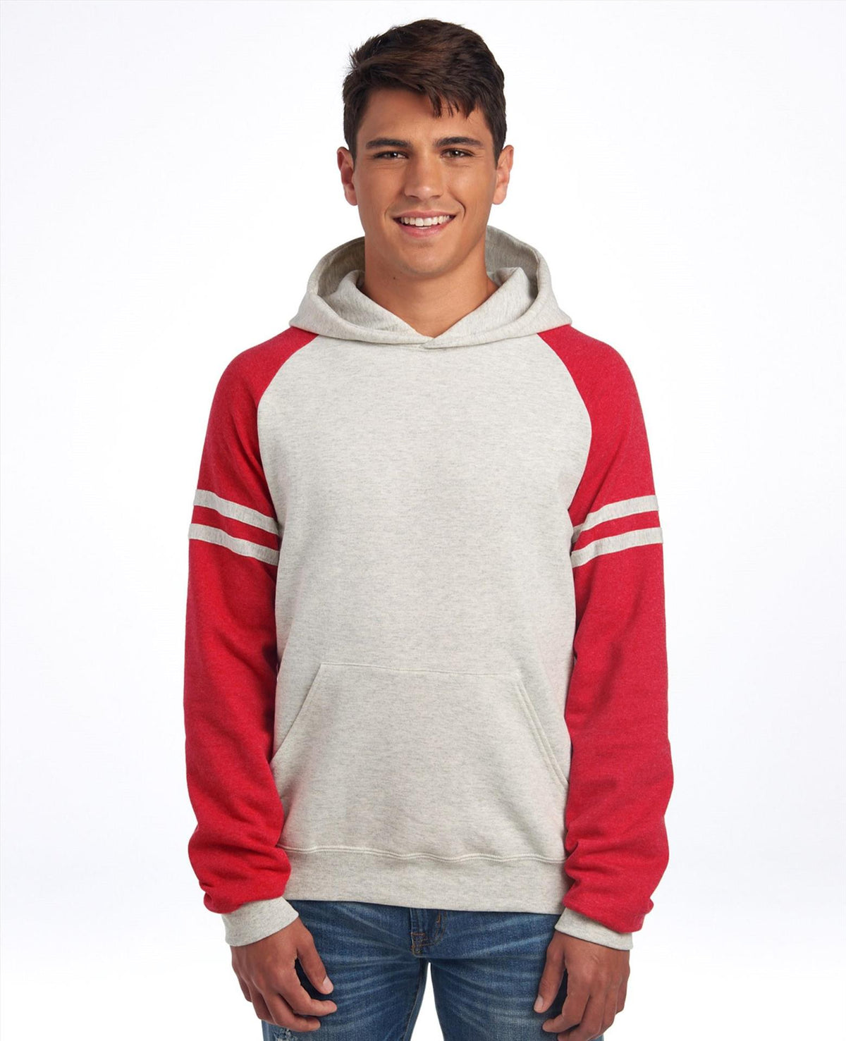 Jerzees Nublend Regular Fit Varsity Raglan Hoodie