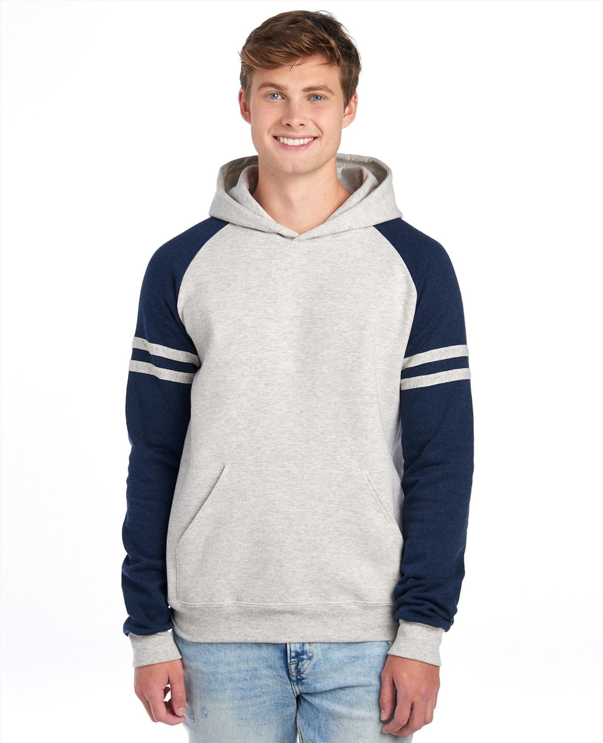 Jerzees Nublend Regular Fit Varsity Raglan Hoodie