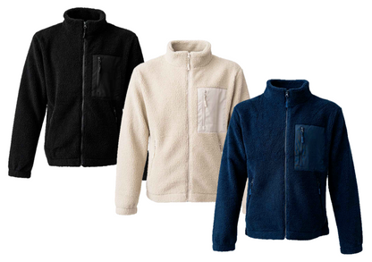 Chunky Fleece with Zip Pocket Ravine Unisex Recycled Polyester Full Zip Top