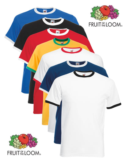 Fruit of the Loom Contrast Ringer T-Shirt